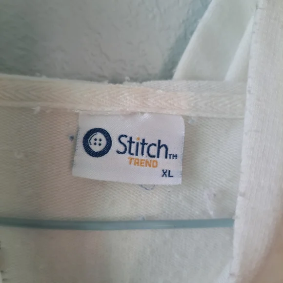 White Hawaiian Floral Zip-Up Hoodie - Picture 4 of 5